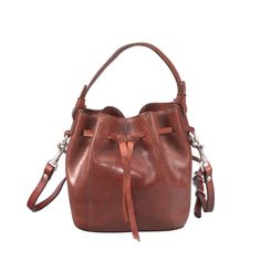 This saft leather handbag is handy. 'Susanna' cross body bag that's perfect for everyday use. It features soft yet durable vegetable tan calf leather, a removable shoulder strap,  and a draw string closure. Handmade by experienced artisan. Vegetable tanned calf leather - soft and durable.  Use delicate cream to clean and care for the leather. Versatile Brown Bucket Bag With Leather Lining, Leather Lining Bucket Bag, Versatile Leather Bucket Bag With Leather Lining, Soft Leather Bucket Bag In Cognac For On-the-go, Everyday Cognac Bucket Bag With Detachable Strap, Cognac Soft Leather Bucket Bag For On-the-go, Cognac Soft Leather Crossbody Bucket Bag, Cognac Top Handle Bucket Bag With Adjustable Strap, Brown Bucket Bag With Detachable Handle For Daily Use