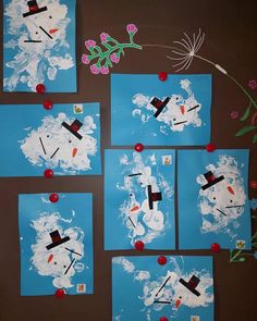 snowman art project for kids to make