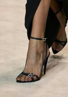 Saint Laurent Fall 2022, Shoes Heels Classy, Stockings Heels, Heels Classy, Aesthetic Shoes, Fashion Heels, Fall 2022, Fashion High Heels, Pretty Shoes