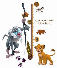 the lion king growth chart for kids