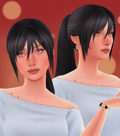 For the past few months I’ve loved creating these monthly cc finds articles because they allow me to go on cc hunts without making my computer explode entirely. I love sharing these because I love foraging around for the best stuff and seeing what goodies I can find. Hopefully you find your next favourite piece... Sims 4 Cc Ponytail, Cc Sims 4 Hair, Cc Folder Sims 4, Best Sims 4 Cc, Hair Sims 4 Cc, Sims 4 Cc Sims, Cc Hair, Female Hairstyles, The Sims 4 Custom Content