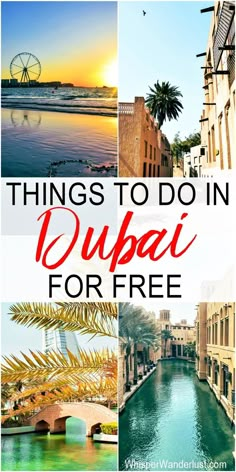 best things to do in dubai | free things to do in dubai \ dubai on a budget | dubai cheap things | top things to do for free in dubai | explore dubai on a budget | united arab emirates on a budget | top 10 dubai #dubai #uae #unitedarabemirates North Africa Travel, Things To Do For Free, Things To Do In Dubai, Burj Al Arab