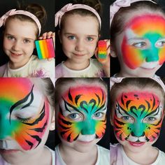 Face Paint Display Board, Paint 2024, Face Paint Designs, Face Painting Images, Easy Face Painting Designs, Paint Display, Diy Face Paint, Kitty Face Paint, Animal Face Paintings