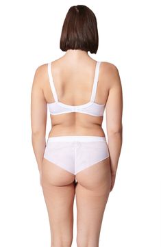 A sheer embroidered-lace front panel creates the boyshorts silhouette for these low-cut, cheeky panties. 51% polyester, 32% polyamide, 9% elastane, 8% cotton Hand wash, dry flat Imported Simone Perele, Embroidered Lace, Boy Shorts, Low Cut, Lace Front, Hand Wash, Nordstrom, Lingerie, Lace