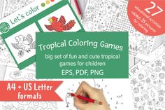 Graphics Coloring Book Cover Background, Coloring Games, Color Puzzle