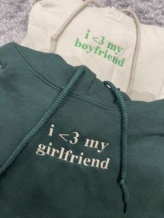 I Love My BF / GF Embroidered Matching Set – BOXEDTRENDS I Love My Girlfriend Sweatshirt, Love Hoodie Design, I Love My Girlfriend Hoodie, I Love My Boyfriend Hoodie, Bf Gf Matching Hoodies, I 3 My Boyfriend, Bf And Gf Matching Pjs, Matching Boyfriend, Girlfriend Photo