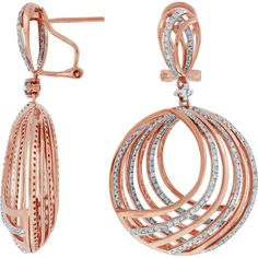 Radiant 14K Rose Gold Diamond Earrings - 1.55 Carat Total Diamond Weight Exquisite Diamond Earrings With Pave Setting For Evening, Exquisite Evening Diamond Earrings With Pave Setting, Luxury Bridal Earrings With Pave Setting, Exquisite Round Pave Set Earrings, Exquisite Round Earrings With Pave Setting, Luxury Rose Gold Diamond Earrings With Halo Design, Timeless Diamond Earrings With Pave Setting For Evening, Luxury Rose Gold Earrings With Prong Setting, Dazzling Rose Gold Brilliant Cut Diamond Earrings