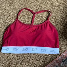 I Purchase From Nike.Com And It’s A Bit Too Tight For Me. I’m 145lbs 5’5” Wider Back I’ve Never Worn It Other Than A Try On I Removed Tags Nike Sports Bras Red, Cardinal Red Color, Nike Retail, Padded Sports Bra, Sports Bras, Try On, Women's Intimates, Red Color, Nike Women