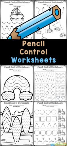 the pencil control worksheets for preschool