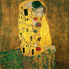 the kiss by klimt painting on canvas