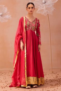 Buy Pink Satin Organza Hand Embroidered Pearls V Neck Gul Anarkali With Dupatta For Women by PARUL GANDHI Online at Aza Fashions. Dabka Work Anarkali Set For Reception, Anarkali Set With Dabka Work For Reception, Festival Anarkali Set With Dabka Work For Reception, Festive Anarkali Set With Dabka Work For Reception, Zari Work Anarkali Set For Reception And Festivals, Chandbali Anarkali Set For Navratri Reception, Anarkali Gown With Mirror Work For Festive Occasions, Anarkali Set With Resham Embroidery For Reception And Festivals, Reception Anarkali Set With Dabka Work For Navratri