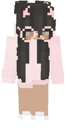 Pretty Minecraft, Minecraft Skins Black, Minecraft Kawaii, Emo Hoodie, Girl Minecraft Skins