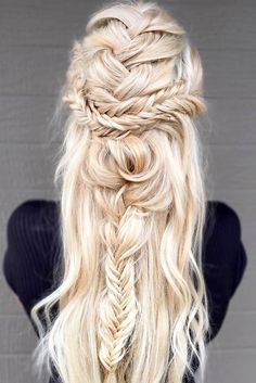 Bohemian Hairstyles, Braided Hairstyles For Wedding, Boho Hairstyles, Prom Hair, Pretty Hairstyles