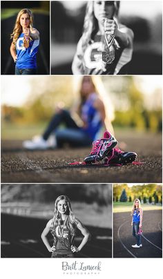 a series of photos showing different people and their running shoes in black and white, with one woman sitting on the ground