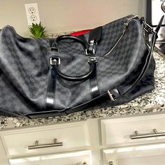 Louis Vuitton Duffel Bag, Perfect Conditions, Very Light Use , Only Had It For One Year. Luggage Sets, Duffel Bag, Duffle Bag, Different Colors, Black And Grey, Louis Vuitton, Black, Color