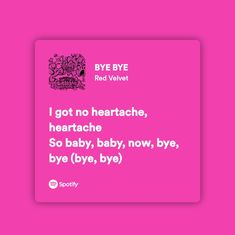 Bye Bye Red Velvet, Lyrics Pink Aesthetic, Nct Lyrics, Red Velvet Wallpaper, Song Recs, Velvet Wallpaper, Aesthetic Songs