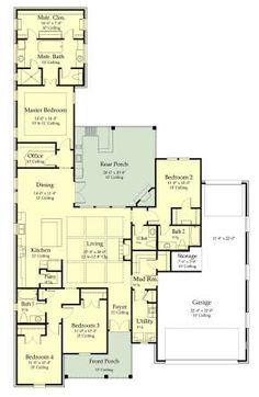 the floor plan for this house is very large and has two separate living areas, one bedroom