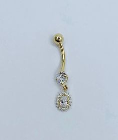 STYLE 1  ❤️ 14k Solid Gold Belly Button Navel Ring  ❤️ The curved 10mm barbell is solid gold  ❤️ Set with clear cubic zirconia gem in the bottom ball.   Fine Jewelry  ❤️ Arete de Ombligo de 14 Kilates de oro  ❤️ Zirconia Blanca  SKU 035954 EACH SOLD SEPARATELY  STYLE 2  ❤️ 14k Solid Gold Belly Button Navel Ring authentic  ❤️ The curved 10mm barbell is solid gold  ❤️ Set with pink zirconia gem in the bottom ball.   Fine Jewelry  ❤️ Arete de Ombligo de 14 Kilates de oro auténtico  ❤️ Zirconia rosada   SKU 035954 CADA UNO SE VENDE POR SEPARADO Elegant Cubic Zirconia Belly Rings, Elegant Round Cubic Zirconia Belly Rings, Elegant 14k Gold Belly Rings For Gift, Elegant Gold Belly Rings, Elegant 14k Yellow Gold Belly Rings, Elegant Sterling Silver Internally Threaded Belly Rings, Elegant Internally Threaded Sterling Silver Belly Rings, Elegant Dangle Belly Rings With Internally Threaded Design, Elegant Dangle Belly Rings With Internally Threaded Detail