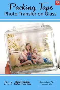 Pictures On Glass Transfer, Picture Transfer To Glass Diy, Photos On Glass Transfer, Packing Tape Transfer Diy, Picture On Glass Diy Photo Transfer, Mod Podge Photo Transfer Glass Tutorials, Mod Podge Pictures On Glass Diy, Canvas Transfer Diy