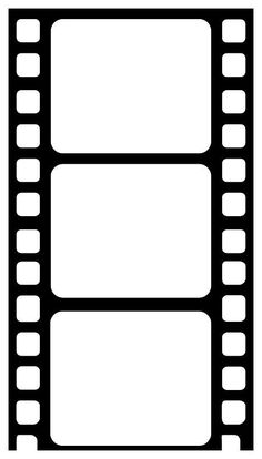 a black and white film strip