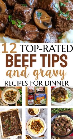 beef tips and gravy recipe for dinner