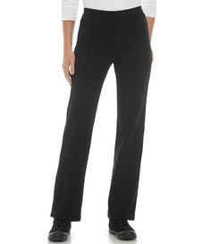 Perfect Fit Pants, Boot-Cut Elegant Stretch Dress Pants Straight Fit, Elegant Stretch Straight Dress Pants, Elegant Straight Stretch Dress Pants, Comfort Stretch Full-length Pants For Fall, Comfort Stretch Full Length Pants For Fall, Stretch Pull-on Style Dress Pants, Elegant Pull-on Comfort Stretch Bottoms, Solid Straight Stretch Bottoms, Comfort Stretch Wide Leg Pants