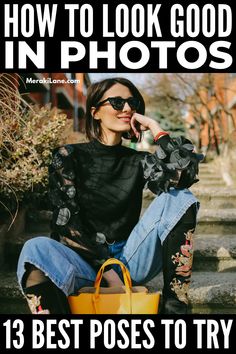 a woman sitting on the steps talking on her cell phone and holding a yellow purse