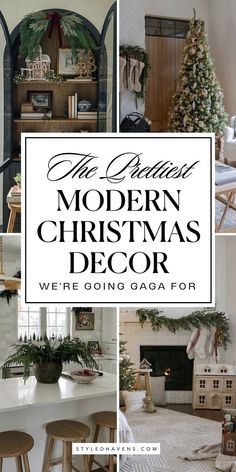 the modern christmas decor we're going to gaja for is all white and festive