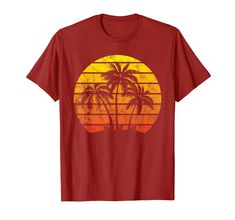 PRICES MAY VARY. surfer, hippie T-shirt is the perfect tshirt for tropical island, hang loose Show your love for tropical island, hang loose, vintage sunset or tropical beach. Lightweight, Classic fit, Double-needle sleeve and bottom hem Tree Silhouette Sunset, Tree Shirts, Vintage Surfboards, Vacation Tshirts, Oceanside California, Hippie T Shirts, Vintage Sunset, Tree Shirt, Beach T Shirts