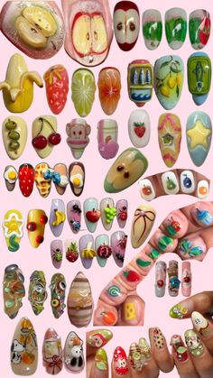 nail idea Food Nail Art, Makeup Stuff, Nail Idea, Nail Inspiration, Dope Nails, Nail Design, Beautiful Words, Nails Inspiration