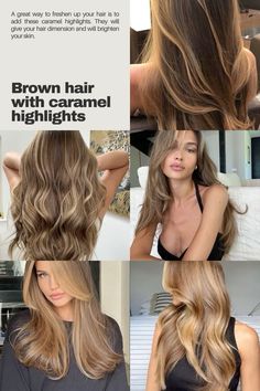 Brown Hair Inspiration Highlights, Cool Caramel Highlights, Sunkissed Light Brown Hair, Caramel Hair With Highlights, Cool Undertones Hair Color, Hair Color Caramel Highlights, Natural Blonde Highlights On Brown Hair, Blonde Caramel Hair, Hair Inspo Color Brunettes