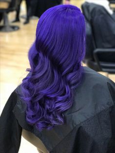 Pravana Vivids #violet #amethyst Violet Purple Hair, Ultra Violet Hair, Cool Purple Hair, Vibrant Purple Hair, Bright Violet Hair, Vibrant Violet Hair, Purple Rage Hair Color, Pravana Vivids Violet