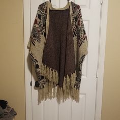 Over Sized Poncho. Never Worn. One Size. Shrug Sweater, Sweaters Oversized, Sweaters For Women, Women Shopping, Black, Color