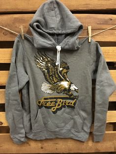 Country Deep Cotton Fleece Free Bird sweatshirt6.5 oz, 30 single60% combed and ring-spun cotton/ 40% polyester fleeceDigital Fleece colors are 100% polyester Bird Hoodie, Shirts For Summer, Printed Hoodies Sweatshirts, Printed Hoodies, Cute Country Outfits, Animal Hoodie, Free Bird, Country Fashion, Country Outfits