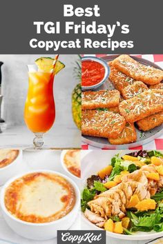 the best tigi friday's copycatat recipes are on this page for everyone to enjoy