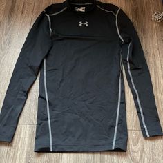 Long Sleeve Brand New Great Condition Unisex Under Armour Black Athleisure Tops, Under Armour Compression Shirt Men, Under Armor Compression Shirt, Under Armour Compression Shirt, Under Armour Tops For Sports With Moisture-wicking, Under Armour Fitted Moisture-wicking Tops, Under Armour Long Sleeve, Under Armour Shirt, Under Armour Sweatshirt