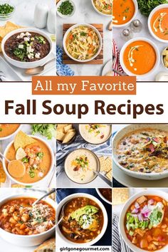 Best Fall Soup Recipes - Cozy Comfort in Every Bowl! From chicken noodle soup, tomato soup, black bean soup to meatball and pasta soup and more! Warm up with these hearty and comforting fall soups. Perfect for lunches and dinners. Find the recipes on my site. Best Fall Soup Recipes, Cozy Soup Recipes, Soup Tomato, French Soup, Cozy Soup, Italian Sausage Soup, Fall Soup, Hearty Comfort Food