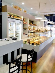 a bakery filled with lots of different types of food