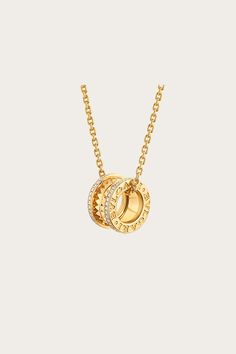 B.zero1 Rock necklace with 18 kt yellow gold pendant with studded spiral, pavé diamonds on the edges and 18 kt yellow gold chain  $5,600.00 Bvlgari Jewelry Set, Rock Necklace, Yellow Gold Necklace, Rock Candy, Yellow Gold Chain, Yellow Gold Pendants