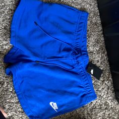 New With Tags Blue Nike Cotton Bottoms, Blue Cotton Workout Bottoms, Nike Blue Cotton Shorts, Nike Casual Blue Bottoms, Baddies Hairstyle, Jordan Clothes, Nike Sets, Nike Fits, Fit University