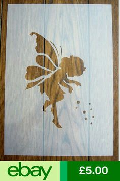 an image of a wooden sign with a fairy on it