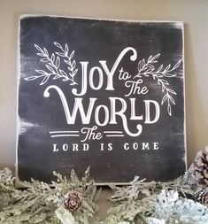 SVG file for sign making. Files can be scaled to fit project. 12x12 inch JOY to the WORLD  12x12 inch PRAISES SING 12x12 inch CHRIST WAS BORN Designed and created by me. ©2018-2025 Teal Barn Signs Christmas Cabin, Farm Christmas, Pretty Christmas Decorations, Magnolia Farms, Hand Painted Wood Sign, Unique Christmas Decorations, Fun Christmas Decorations