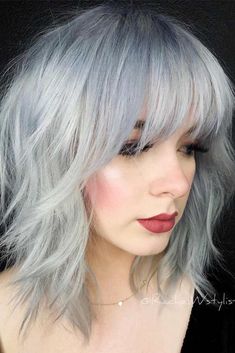 Platinum Shag, Toned Hair, Haircut With Bangs, Shag Haircuts, Bob Haircut With Bangs, Long Bob Haircuts, Bob Hairstyles For Fine Hair, Long Bob Hairstyles, Bob Hair