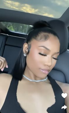 Short Slick Back Hairstyles, Middle Part Bun Black Women, Side Part Bob Weave Leave Out, Side Part Sleek Bun, Slick Hairstyles Black Women, Side Part Low Bun, Real Hair Hairstyles Black Women, Deep Side Part Hairstyles, Short Updo Hairstyles