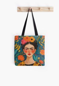 Soft polyester canvas shopping bag with edge-to-edge print on both sides. Fully lined for extra strength. Three sizes to choose from. Welcome to a true homage to the legendary Frida Kahlo – our Frida Kahlo Pillow, Cushion, Frida Decor! Imagine surrounding yourself with Frida every day in your home. Our exquisitely designed pillow brings the powerful energy and iconic art of Frida Kahlo directly into your living room, bedroom, or office. It's more than just a pillow – it's a source of inspiration, an expression of your love for art, and a statement of your uniqueness. Why is our Frida Kahlo Pillow so special? Unique Design: Each pillow is carefully designed to capture the essence of Frida Kahlo's art. From her famous self-portraits to her iconic floral motifs – each design is a masterpiece Frida Decor, Famous Self Portraits, Frida Kahlo Art, Iconic Art, Powerful Energy, Canvas Shopping Bag, Floral Motifs, Source Of Inspiration, Print Tote