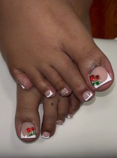 Posted by Zoe Scott: Today, we're diving into the world of Cherry Nail Pedicures, the fruity, fabulous trend that's sweeping the pedi-sphere. From cherry-red hues to actua... French Toe Nails, French Pedicure Designs, Red Pedicure, Black Toe Nails, Toenail Art Designs, Cherry Nail, Cute Pedicures, Nail Work, French Pedicure