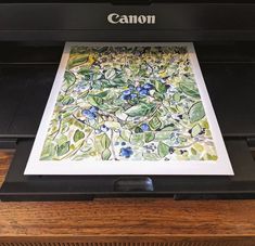 an image of a painting on a canon printer