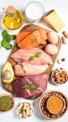 High Protein Foods, Protein Food, Protein Diets, High Fat Diet, Carb Diet, Fat Burning Drinks, Health Info, High Protein Recipes, No Carb Diets