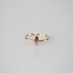 Pear CZ Ring - Meideya Jewelry Elegant Teardrop Birthstone Promise Ring, Elegant Teardrop Birthstone Ring As Gift, Elegant Teardrop Birthstone Ring For Gift, Teardrop Diamond Accent Jewelry For Proposal, Elegant Teardrop Birthstone Ring, Personalized Gift Cards, Stacker Rings, Cz Ring, Jewelry Online Shopping