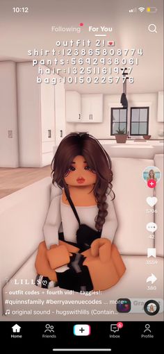 an animated doll sitting on top of a white couch